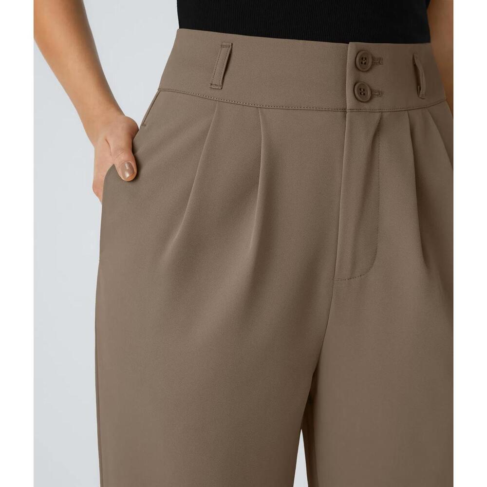 NWT Halara Flex™ High Waisted Shirred Straight Leg Work Pants Size XL - Picture 5 of 7